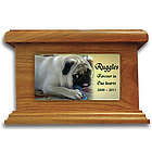 Small Dog Memorial Urn with Photo