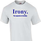 Irony the Opposite of Wrinkly T-Shirt