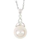 Sterling & Pearl Trinity Knot Necklace