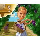 Grapes from the Vineyard Caricature Art Print