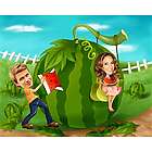Love is Growing in the Garden Caricature from Photos