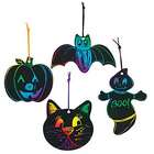 Magic Color Scratch Halloween Shapes Set