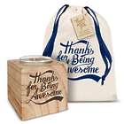 Thanks for Being Awesome Personalized Candle Gift Set