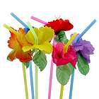Hibiscus Flower Bendable Straws
