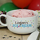 Personalized Ice Cream Sprinkles Ceramic Bowl