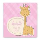 Baby Girl Giraffe Nursery Personalized Canvas Wall Sign