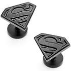 Black Satin Superman Shield Cufflinks