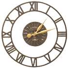 12" Sunface Floating Ring Indoor/Outdoor Wall Clock