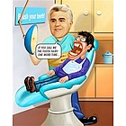 Custom Dentist Caricature from Photo