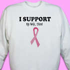 I Support Personalized Breast Cancer Awareness Sweatshirt
