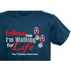 Personalized Walking for Life Heart Disease Awareness T-Shirt