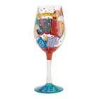 July Birthday Wine Glass