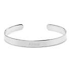 Cuff Bracelet in Silver with Personalized Engraving