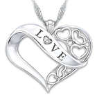 Love Diamond Heart Pendant for Granddaughter