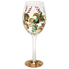 Holiday Berry White Wine Glass