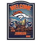 Denver Broncos Personalized Welcome Sign