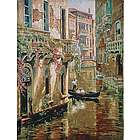 Afternoon Chat Gondola Ride Wall Tapestry