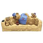 Personalized Happy Daddy Bear Playing with Kids