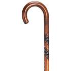 Deluxe Cherry Stain Spiral Tourist Handle Walking Cane
