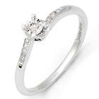 Petite 14K White Gold Diamond Promise Ring