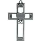 Faith, Hope and Love Personalized Pewter Wedding Cross