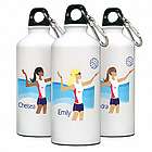 Personalized Go Girl Volleyball Water Bottle