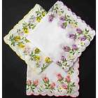 Women's Printed Flower Handkerchiefs