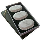 Carved Soap Trio with Personalized Single Initial