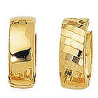 Reversible Snuggie Earrings in 14K Yellow Gold