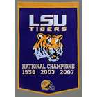 LSU Vintage Wool Dynasty Banner with Cafe Rod