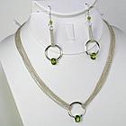 Peridot Necklace and Earring Set