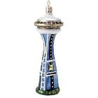 Space Needle Blown Glass Christmas Ornament