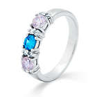 Close to the Heart 3-Birthstone Ring with CZ Gemstones