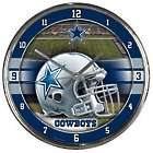Dallas Cowboys Round 12" Chrome Wall Clock
