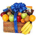 Same-Day Delivery Fruit and Gourmet Snacks in Gift Basket