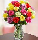 Bouquet of Two Dozen Multicolored Roses