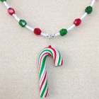 Candy Cane Christmas Necklace for Kids
