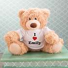 Coco Teddy Bear with Personalized I Love You Heart T-Shirt