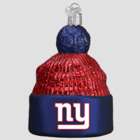 New York Giants Hand Blown Glass Beanie Ornament