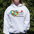 Love Someone with Autism Hooded Sweatshirt