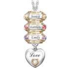 Forever in a Mother's Heart: Personalized Birthstone Necklace
