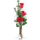 Sweet Thoughts 3 Roses Bud Vase