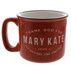 Personalized Thank God For You Red Campfire Mug