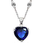 Movie Inspired Sapphire CZ Heart Necklace
