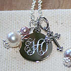 Personalized Sterling Silver Grow-With-Me Charm Necklace