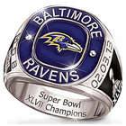 Men's Personalized Baltimore Ravens Champions Commemorative Ring