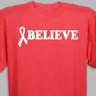 Personalized Believe Ribbon Awareness T-Shirt