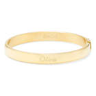 Personalized Gold-Plated Oval Bangle