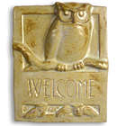 Owl Ceramic Welcome Plaque