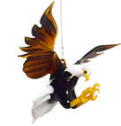 Bald Eagle Blown Glass Hanging Figurine